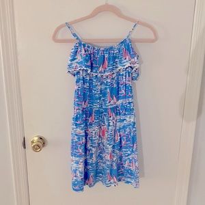 Lilly Pulitzer Blue and Pink Kids Casual Dress